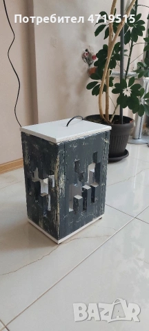 Настолна дървена лампа , снимка 4 - Настолни лампи - 53228337