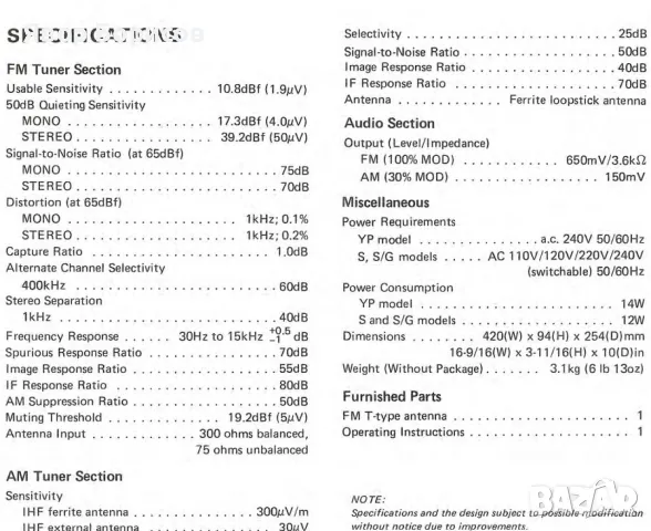 PIONEER TX-410L HIFI-Tuner, Made in Japan, снимка 11 - Ресийвъри, усилватели, смесителни пултове - 47562353