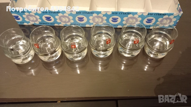 Стъклени чаши за ракия , снимка 2 - Чаши - 52113320