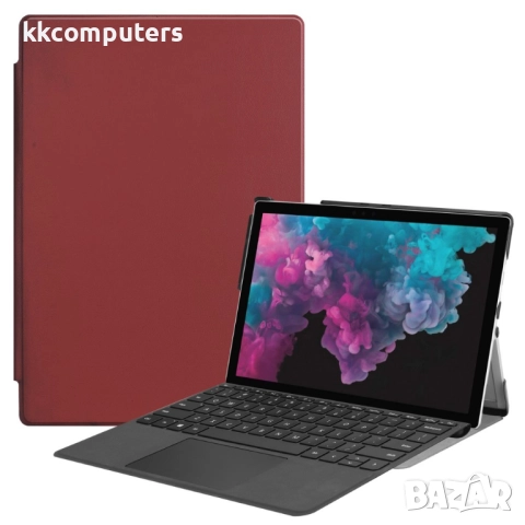 Microsoft Surface Pro 6/5/4 Кожен Калъф и Протектор, снимка 4 - Калъфи, кейсове - 52987442