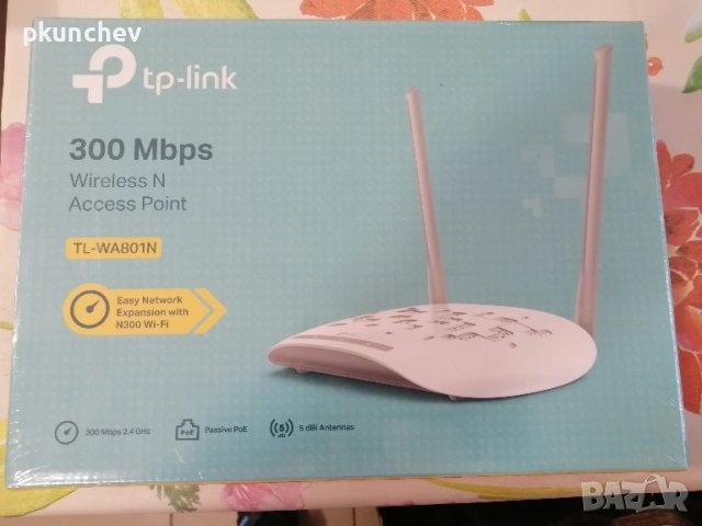 TP-LINK TL-WA801N 300 Mbps безжична N точка за достъп, снимка 9 - Рутери - 45232412