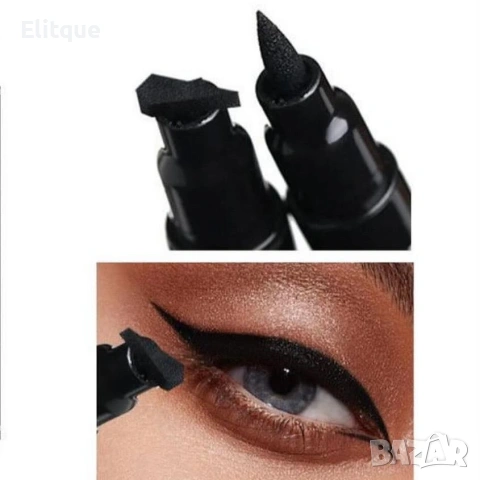 🖤 Очна линия 2 в 1 – писец + печат за перфектна очна линия, снимка 3 - Декоративна козметика - 53577543