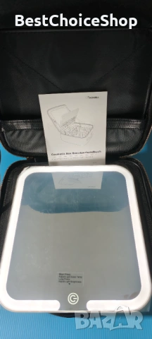 Чанта за грим и накити с 10x увеличаващо огледало регулируема яркост, снимка 4 - Други - 53852205