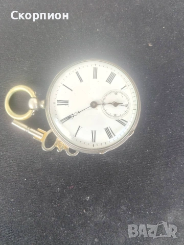 Швейцарски СРЕБЪРЕН джобен часовник - ПРОМОЦИЯ, снимка 2 - Джобни - 48835206