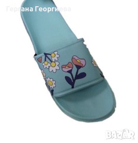 Леки и много удобни дамски плажни чехли с цветни декорации, снимка 3 - Джапанки - 45351863