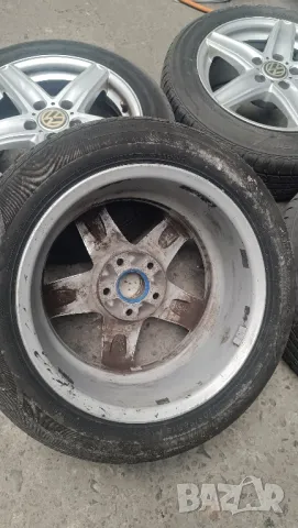 • Продавам ОРИГИНАЛНИ джанти DEZENT 16ки 5х112 с втулки от 66.6 на 57.1 в ДОБРО състояние с гумите, снимка 9 - Части - 50238843