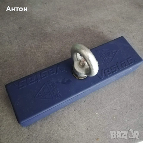 Неодимов магнит със захват и сила около 350кг, снимка 2 - Други инструменти - 53755835