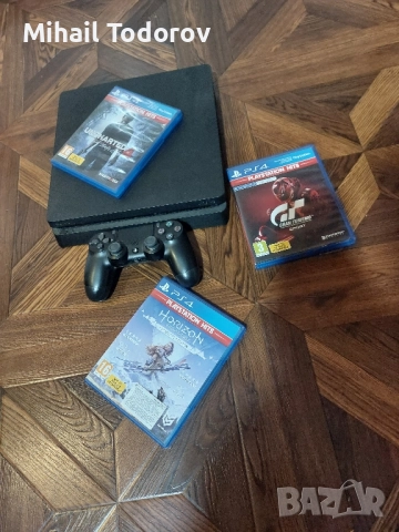 Ps4 slim с контролер и отделни игри