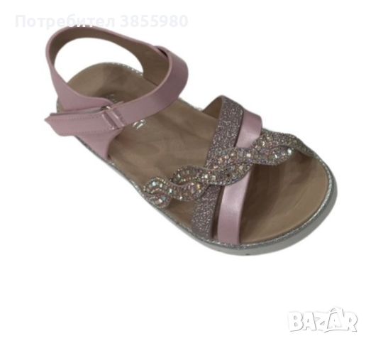 Ръчно изработени детски сандали за момиче, снимка 1 - Детски сандали и чехли - 45255868