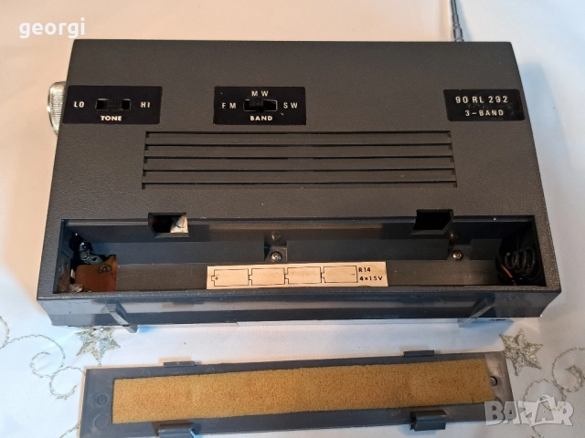 ретро радио транзистор Philips 90 rl 292 28/4, снимка 8 - Радиокасетофони, транзистори - 51922844