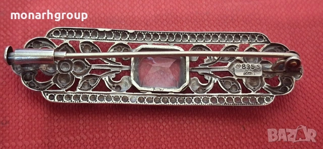Сребърна брошка , снимка 4 - Колиета, медальони, синджири - 53872260