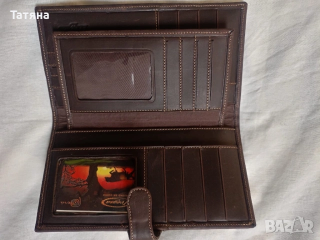 Портфейл от естествена кожа, от Перу, снимка 7 - Портфейли, портмонета - 53757972