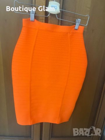 Оранжева рипсена пола с цип