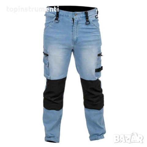 Работен панталон дънков, еластичен YATO - S, M, L, XL, XXL, снимка 2 - Панталони - 53541647