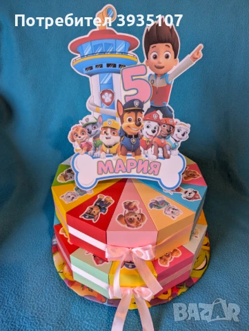 Картонена торта Пес патрул, снимка 3 - Други - 50842764