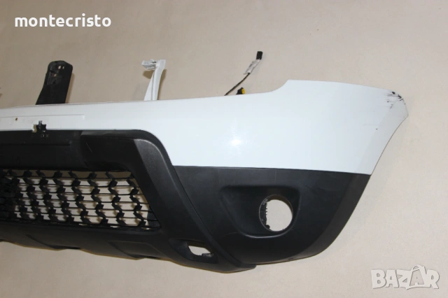 Предна броня Dacia Duster facelift (2014-2017г.) 620220030R с отвори за халогени, снимка 5 - Части - 53994145