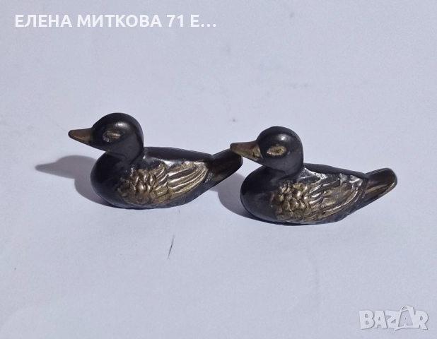 Семейство патици от месинг, снимка 5 - Антикварни и старинни предмети - 52894133
