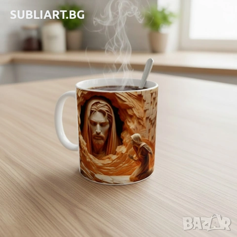 Чаша със снимка (Великден) , снимка 3 - Чаши - 53775881