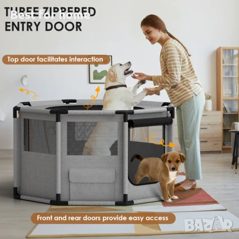 Мека клетка за кучета и домашни любимци Pirecart, снимка 9 - За кучета - 50614812