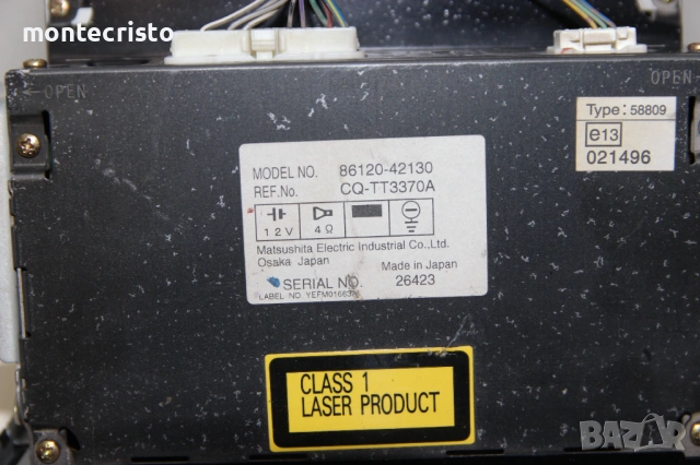 CD RADIO Toyota Rav-4 (2000-2005г.) 86120-42130 / 8612042130 Тойота Rav4 касетофон плеър, снимка 6 - Аксесоари и консумативи - 53307802