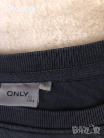 Only Life crewneck с тигрова бродерия, като ново, размер L, снимка 4 - Суичъри - 53596267