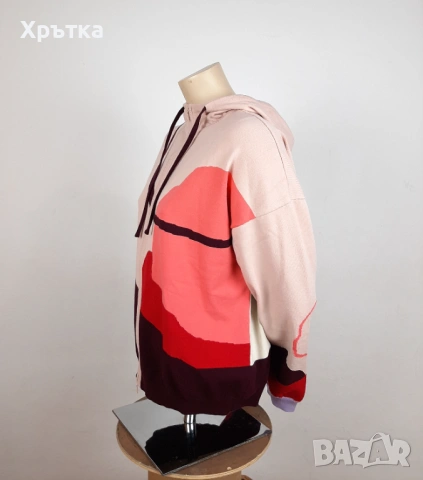 Ivko Knitted Zip Hoodie - Оригинално дамско плетено горнище р-р 40, снимка 5 - Спортни екипи - 53086876