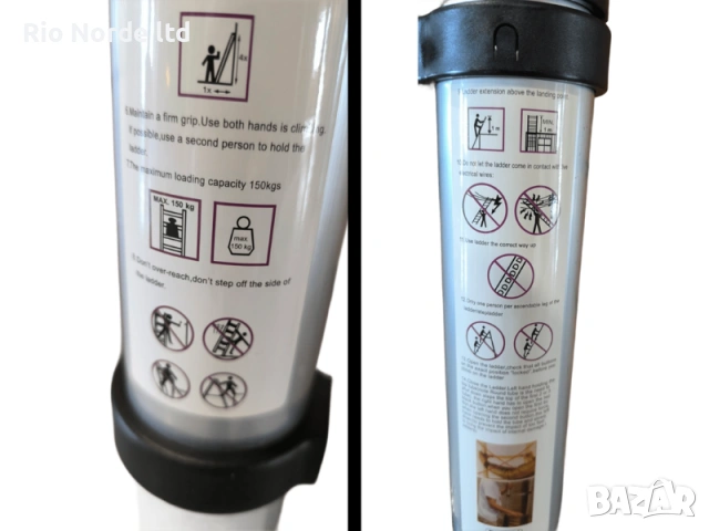 Стълба алуминиева телескопична 3,8м, 150кг, 13 секции, снимка 9 - Други инструменти - 53338743