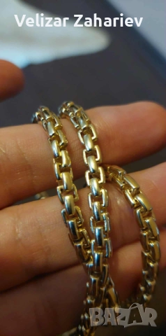 Плътен златен синджир,бартер, снимка 1
