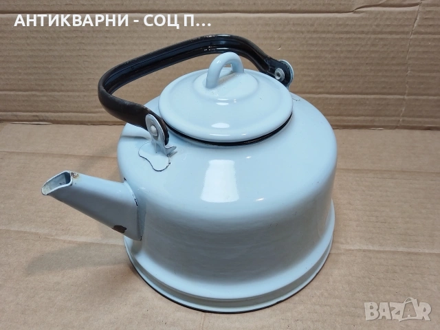 Стар Соц Български Емайлиран Чайник. / 1967 г. / НОМЕР 1546., снимка 3 - Антикварни и старинни предмети - 53661167