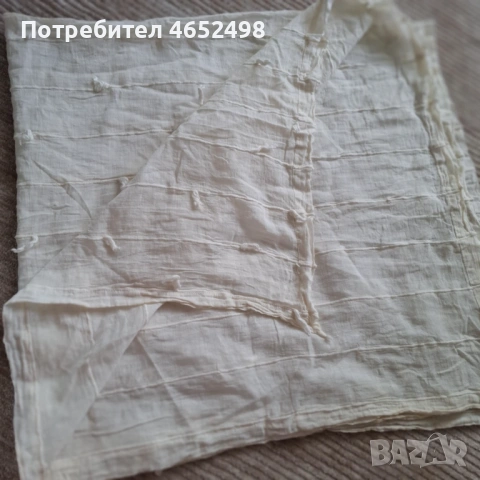Ретро Бяла Покривка/Каре , снимка 2 - Покривки за маси - 53500511