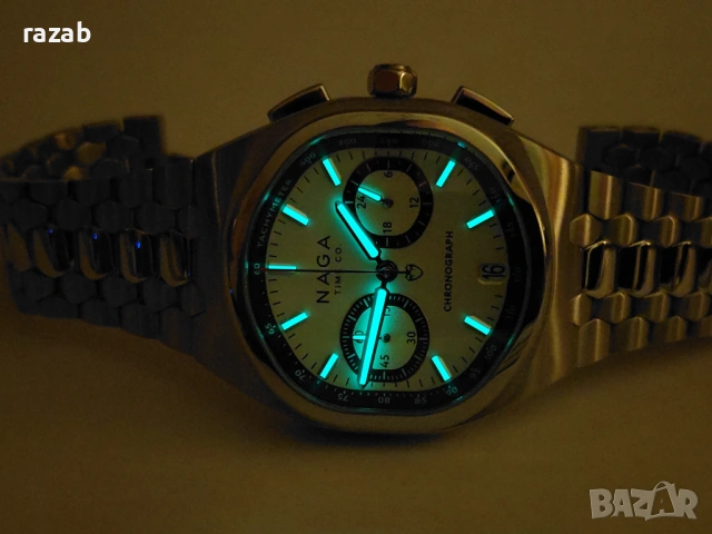 Naga Time Bi-Compax Granturismo Chronograph"DAKAR", снимка 18 - Мъжки - 54045299