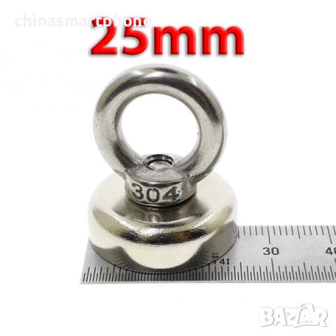 25mm 25кг Магнит за магнитен риболов, с кука (халка) Magnet fishing, снимка 6 - Въдици - 45947809