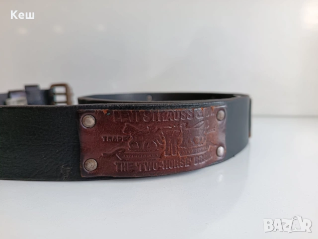 Колан LEVI'S - Уникален Колекционерски Модел (Made in Italy) с нашивки, снимка 4 - Колани - 54147863