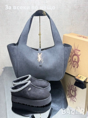 Prada🔝UGG🔝Miu Miu Дамски Меки И Топли Боти🔝Меки И Топли Чехли🔝Дамска Чанта Код SK763, снимка 3 - Дамски боти - 53170860