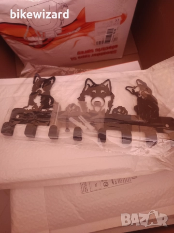 Декоративна кука за ключове с кучета 25x11.5 см НОВИ, снимка 4 - Други стоки за дома - 52251073