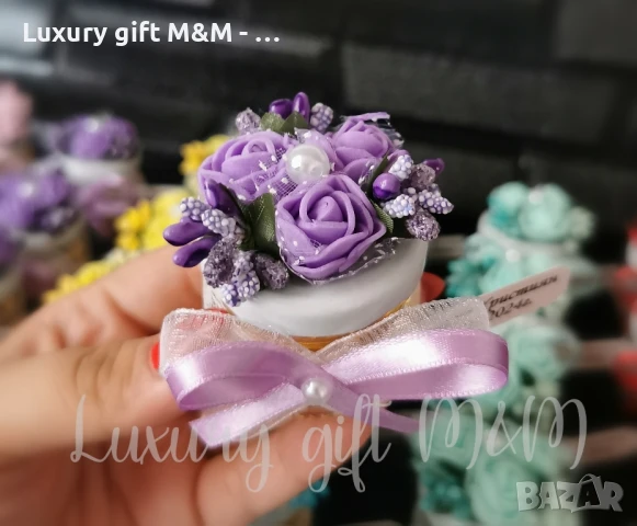 Подаръци за гости, подаръчета за гости - бурканче с мед "Трите рози", снимка 10 - Подаръци за сватба - 50694579