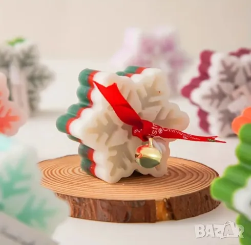 Комплект 3 броя молдове за Коледа за свещи и сапуни , снимка 4 - Форми - 50238528