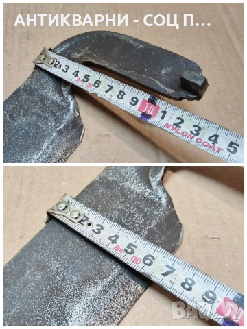 Стар Кован Земеделски Инструмент, Тип Коса. / НОМЕР 1590., снимка 6 - Антикварни и старинни предмети - 53669913