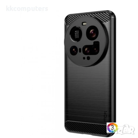 Xiaomi 15 Ultra Удароустойчив MOFI Carbon Fiber Калъф и Протектор