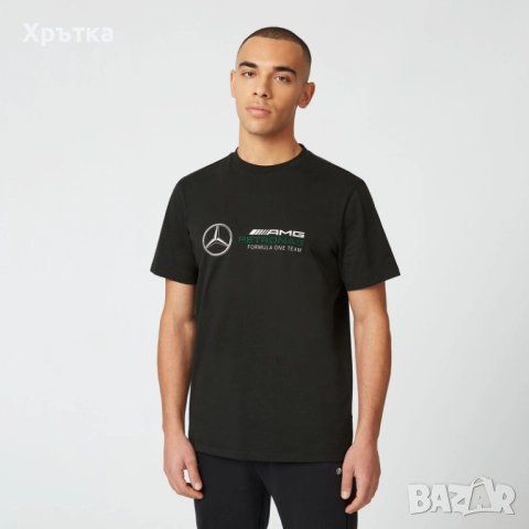 Mercedes AMG F1 Large Logo - Оригинална мъжка тениска размер M, снимка 3 - Тениски - 52939116
