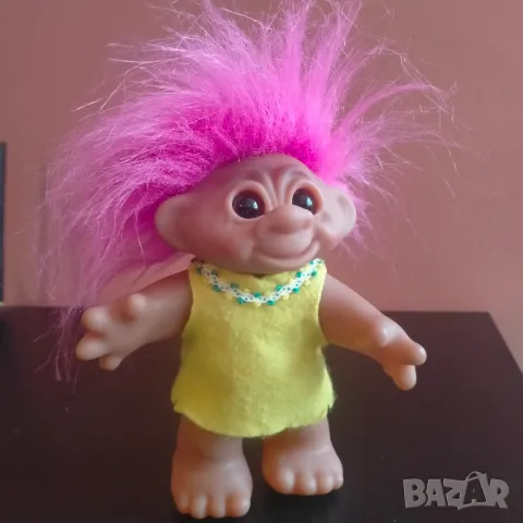 Играчка Кукла Трол Troll Thomas Dam Denmark 1984 16 см, снимка 8 - Колекции - 48381084