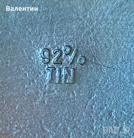 #0015# Винтидж електрическа лампа – калай, ръчно рисувана, Холандия (Tiel), снимка 6 - Настолни лампи - 50701162