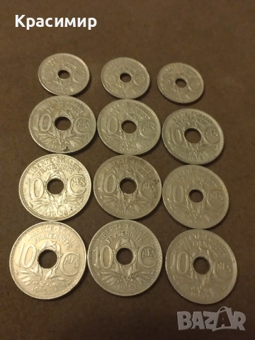 5-10 Сантима Франция 1921 г.