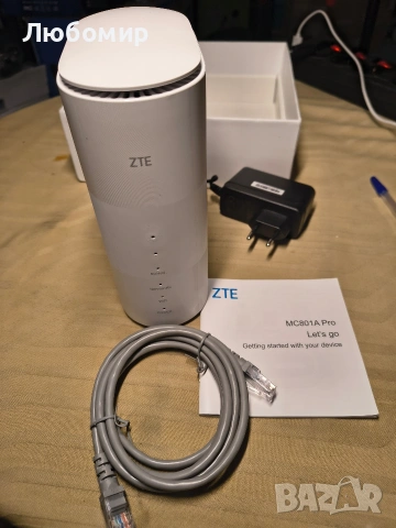 ZTE MC801A Pro 5G вътрешен WiFi 6 рутер , снимка 4 - Рутери - 53896209