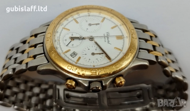 Часовник хронограф Chopard, Geneve, Swiss made, 1990-те год., снимка 5 - Колекции - 51815877