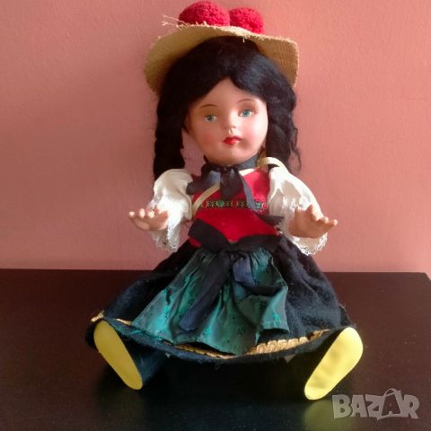 Колекционерска кукла народна носия Celluloid 29 см, снимка 9 - Колекции - 45948645