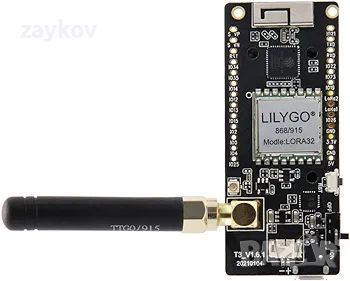 433Mhz ESP32 OLED развойна платка 0,96 инча SD карта BLE WiFi TTGO Paxcounter модул, снимка 1 - Друга електроника - 45997681