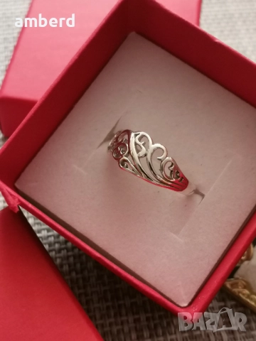 Сребърен пръстен модел R103, снимка 2 - Пръстени - 51987431