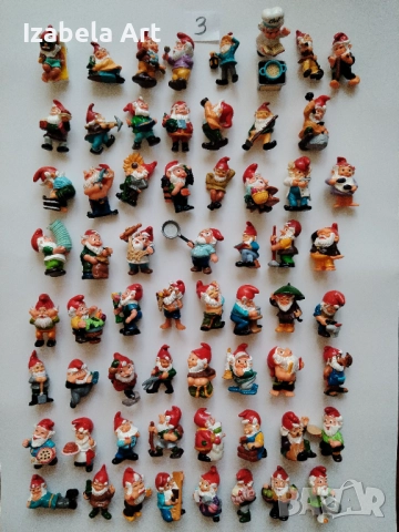 62бр фигури Kinder ДЖУДЖЕТА/стари Киндер играчки от шоколадови яйца 