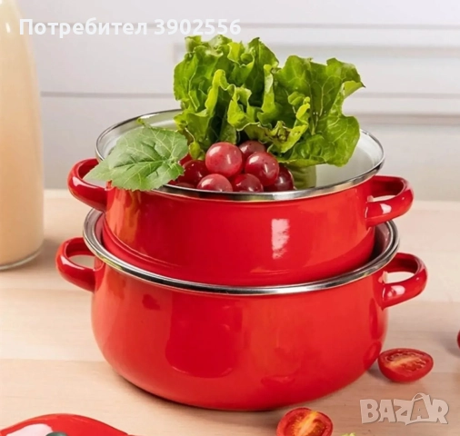 Комплект тенджери с подарък , снимка 3 - Съдове за готвене - 52497504